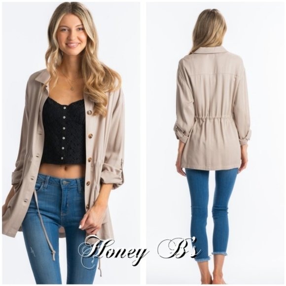 Miss Love Jackets & Blazers - Miss Love Khaki Jacket